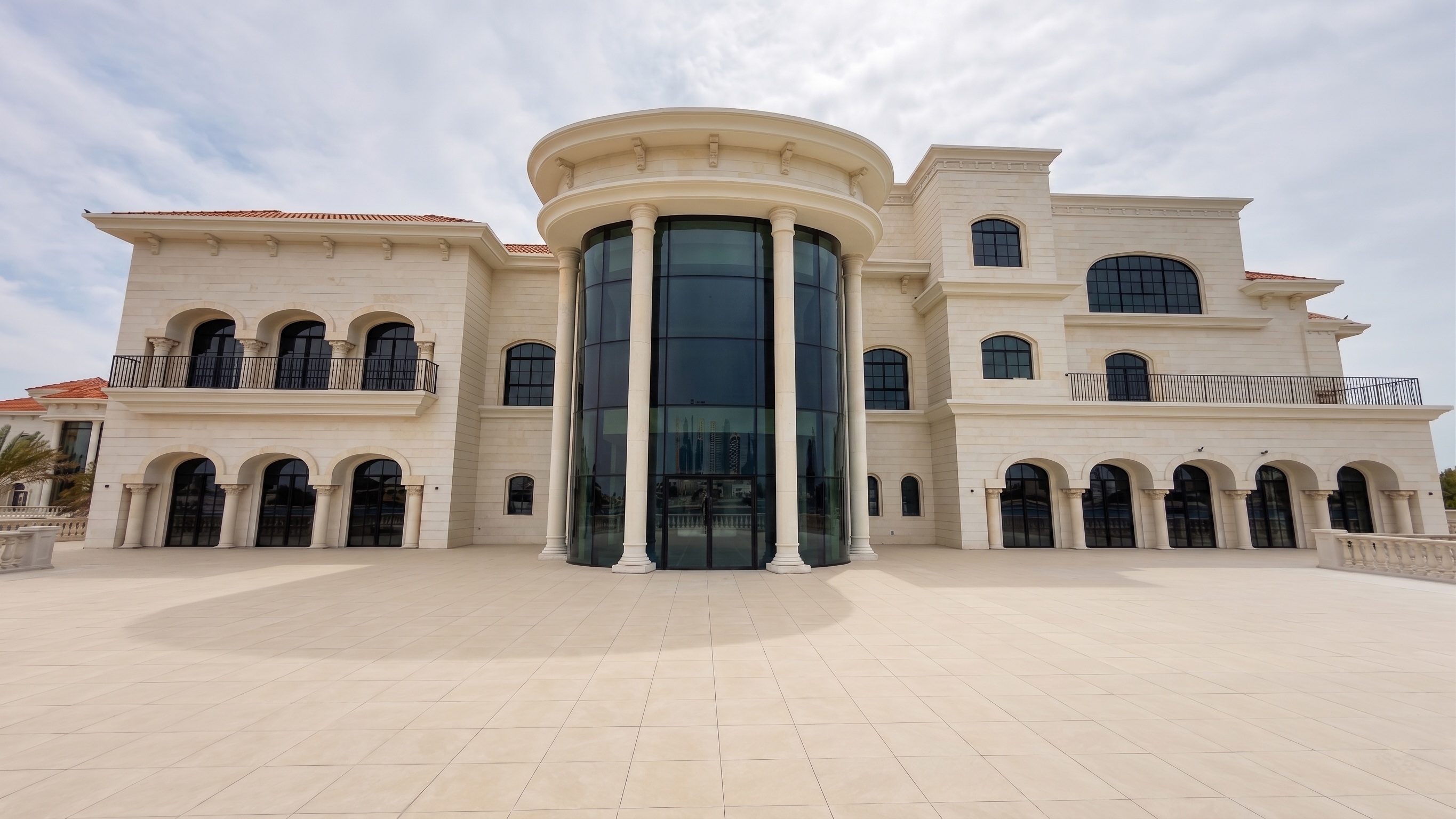 Grand residence with arched glazing